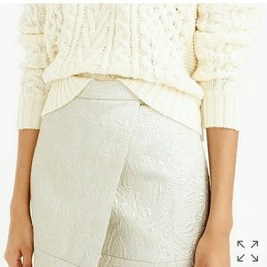 J. Crew Origami skirt in metallic matelassé sz 10